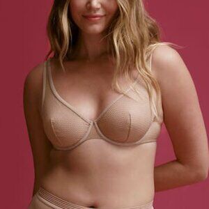 Thirdlove | Unlined Modern Mesh Scoop Bra - Size 36G